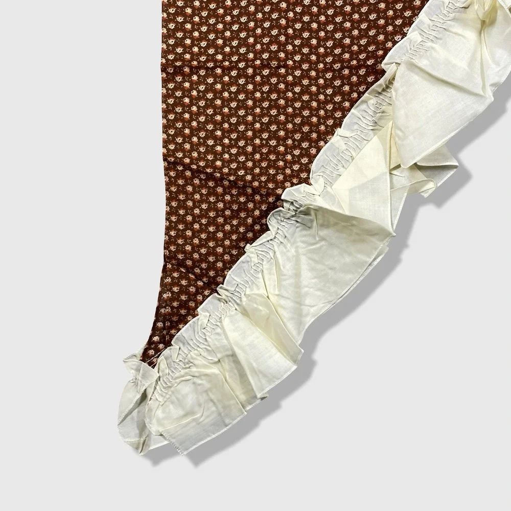 Unbranded Swag 2pc LotValance Home OS Brown‎ Floral Cottagecore Farmhouse